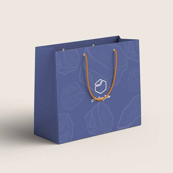 Custom Paper Bags with Rope Handle