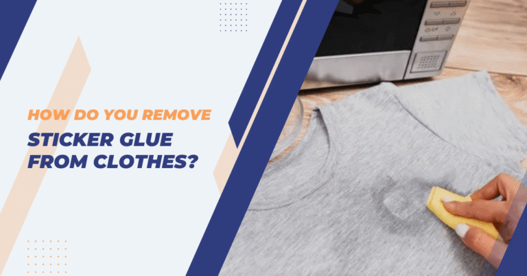 remove sticker glue from clothes